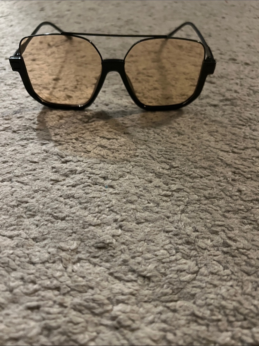 Women's Black Frame Sunglasses with Brown Lenses
